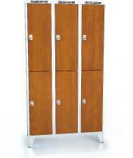 Divided cloakroom locker ALDERA with feet 1920 x 1050 x 500